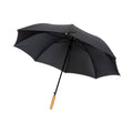 Black - Front - XD Collection Impact Aware Bamboo Stick Umbrella