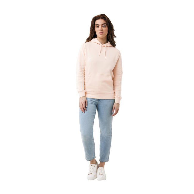 Cloud Pink - Side - Iqoniq Unisex Adult Rila Recycled Cotton Lightweight Hoodie