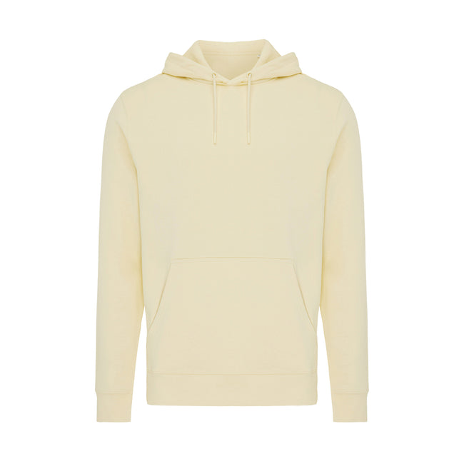 Yellow Cream - Front - Iqoniq Unisex Adult Rila Recycled Cotton Lightweight Hoodie