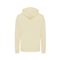 Yellow Cream - Back - Iqoniq Unisex Adult Rila Recycled Cotton Lightweight Hoodie