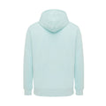 Crushed Mint - Back - Iqoniq Unisex Adult Rila Recycled Cotton Lightweight Hoodie