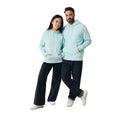 Crushed Mint - Side - Iqoniq Unisex Adult Rila Recycled Cotton Lightweight Hoodie
