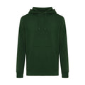 Forest Green - Front - Iqoniq Unisex Adult Rila Recycled Cotton Lightweight Hoodie