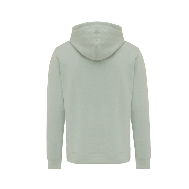 Green Iceberg - Back - Iqoniq Unisex Adult Rila Recycled Cotton Lightweight Hoodie