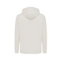Ivory White - Back - Iqoniq Unisex Adult Rila Recycled Cotton Lightweight Hoodie
