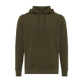 Khaki Green - Front - Iqoniq Unisex Adult Rila Recycled Cotton Lightweight Hoodie