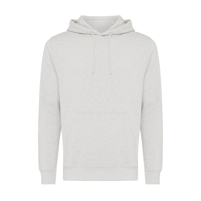 Light Heather Grey - Front - Iqoniq Unisex Adult Rila Recycled Cotton Lightweight Hoodie