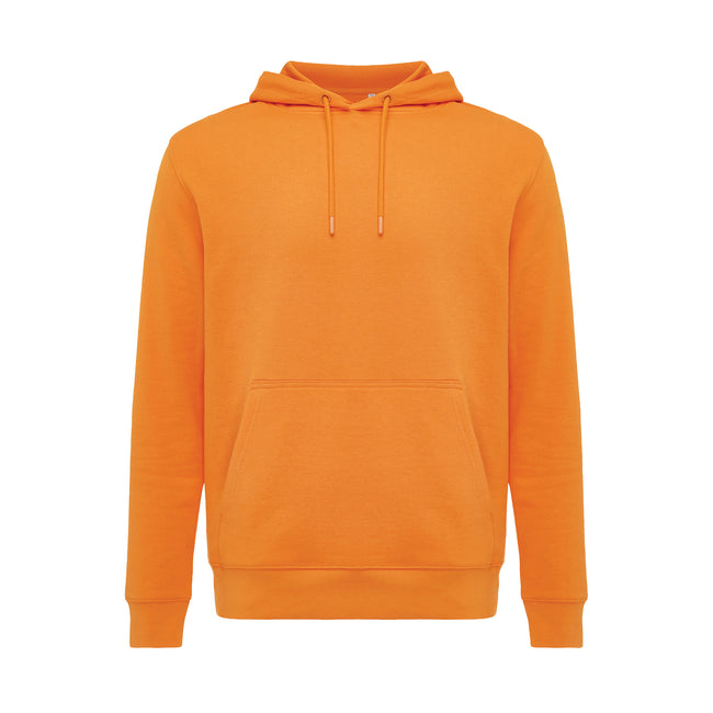 Orange - Front - Iqoniq Unisex Adult Rila Recycled Cotton Lightweight Hoodie