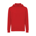 Red - Front - Iqoniq Unisex Adult Rila Recycled Cotton Lightweight Hoodie