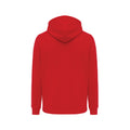 Red - Back - Iqoniq Unisex Adult Rila Recycled Cotton Lightweight Hoodie