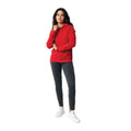 Red - Side - Iqoniq Unisex Adult Rila Recycled Cotton Lightweight Hoodie