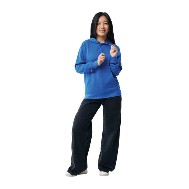 Royal Blue - Side - Iqoniq Unisex Adult Rila Recycled Cotton Lightweight Hoodie