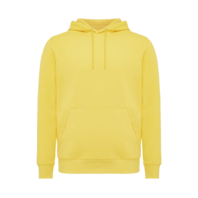 Yellow - Front - Iqoniq Unisex Adult Rila Recycled Cotton Lightweight Hoodie