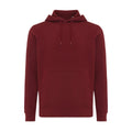 Burgundy - Front - Iqoniq Unisex Adult Rila Recycled Cotton Lightweight Hoodie
