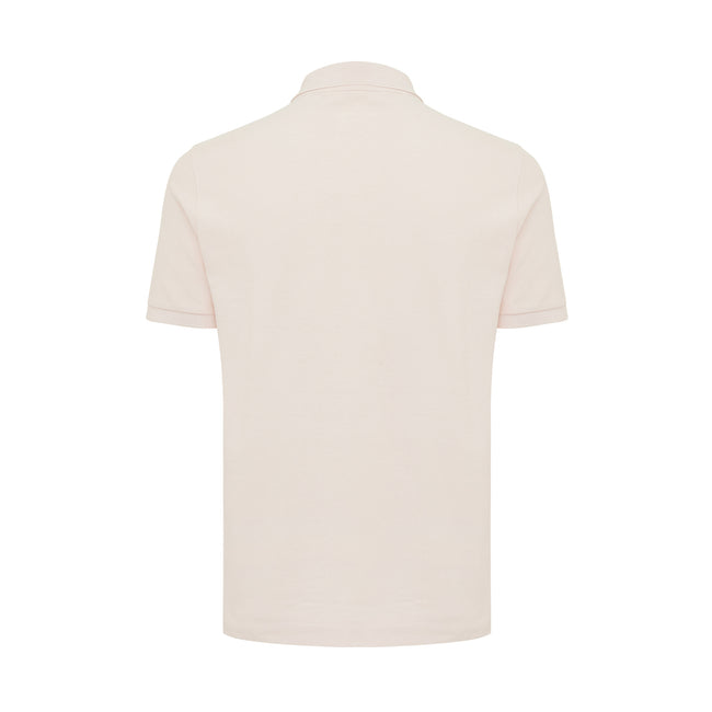 Cloud Pink - Back - Iqoniq Mens Yosemite Pique Polo Shirt