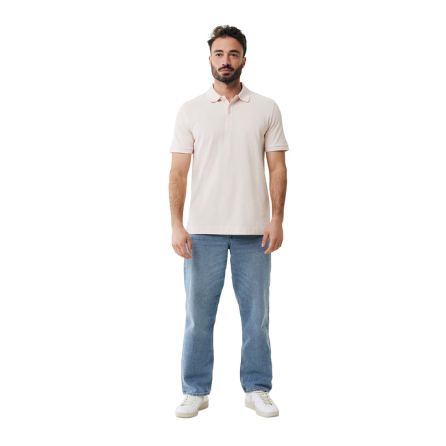 Cloud Pink - Side - Iqoniq Mens Yosemite Pique Polo Shirt