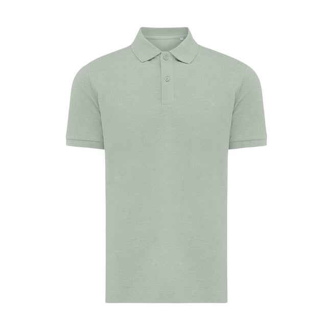 Iceberg Green - Front - Iqoniq Mens Yosemite Pique Polo Shirt