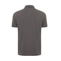 Anthracite - Back - Iqoniq Mens Yosemite Pique Polo Shirt