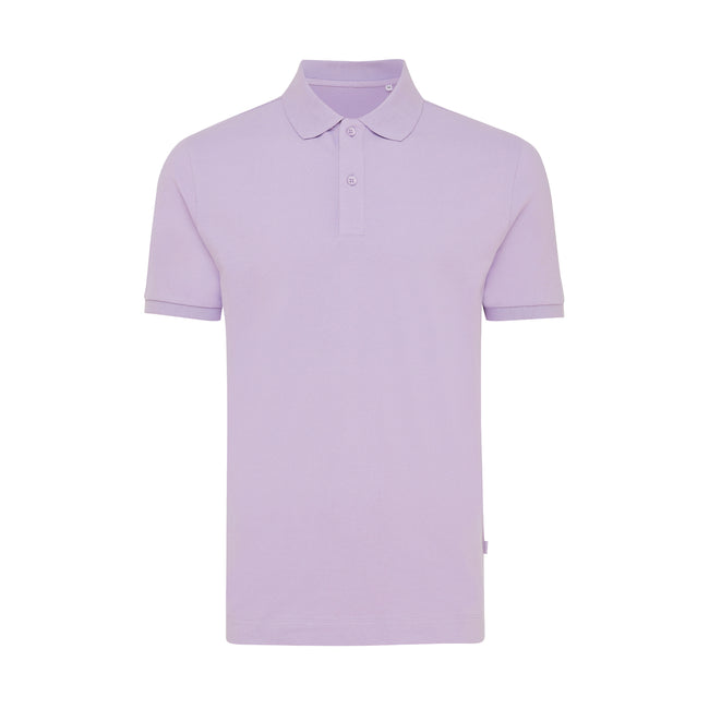 Lavender - Front - Iqoniq Mens Yosemite Pique Polo Shirt
