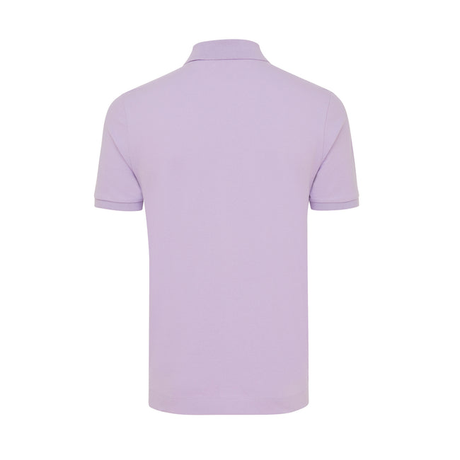 Lavender - Back - Iqoniq Mens Yosemite Pique Polo Shirt
