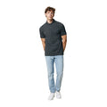 Heather Anthracite - Side - Iqoniq Mens Yosemite Pique Polo Shirt