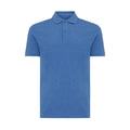 Heather Blue - Front - Iqoniq Mens Yosemite Pique Polo Shirt