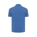 Heather Blue - Back - Iqoniq Mens Yosemite Pique Polo Shirt
