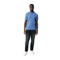 Heather Blue - Side - Iqoniq Mens Yosemite Pique Polo Shirt