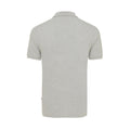 Heather Grey - Back - Iqoniq Mens Yosemite Pique Polo Shirt