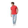 Luscious Red - Side - Iqoniq Mens Yosemite Pique Polo Shirt