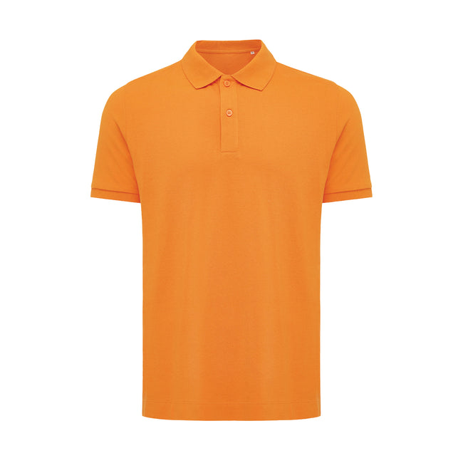 Orange - Front - Iqoniq Mens Yosemite Pique Polo Shirt