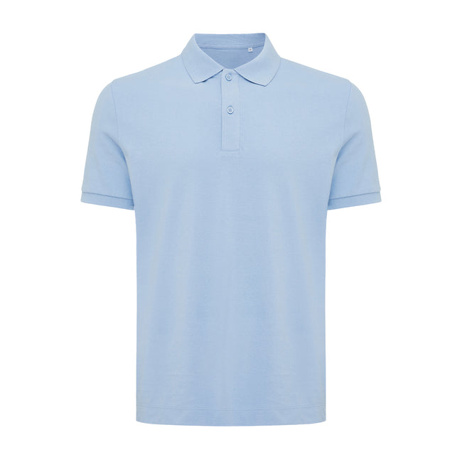 Sky Blue - Front - Iqoniq Mens Yosemite Pique Polo Shirt