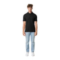 Black - Side - Iqoniq Mens Yosemite Pique Polo Shirt