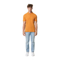 Sundial Orange - Side - Iqoniq Mens Yosemite Pique Polo Shirt