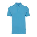 Tranquil Blue - Front - Iqoniq Mens Yosemite Pique Polo Shirt