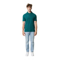 Verdigris - Side - Iqoniq Mens Yosemite Pique Polo Shirt