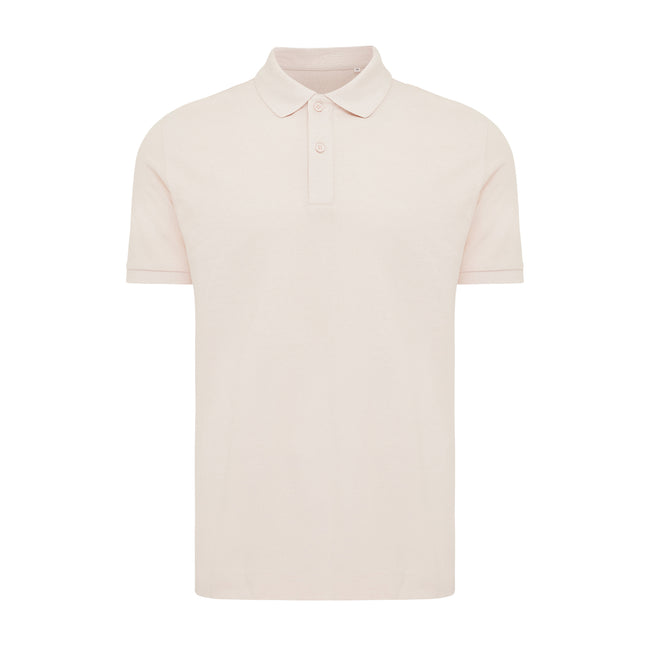Cloud Pink - Front - Iqoniq Mens Yosemite Pique Polo Shirt
