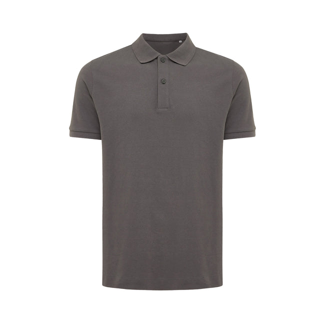 Anthracite - Front - Iqoniq Mens Yosemite Pique Polo Shirt