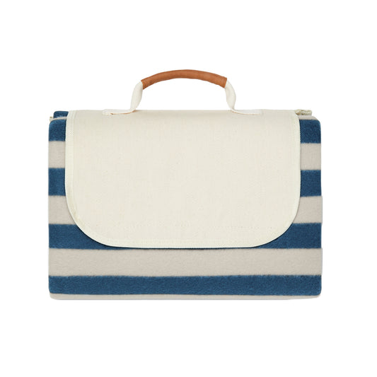 Navy - Front - Vinga Alba RPET Picnic Blanket