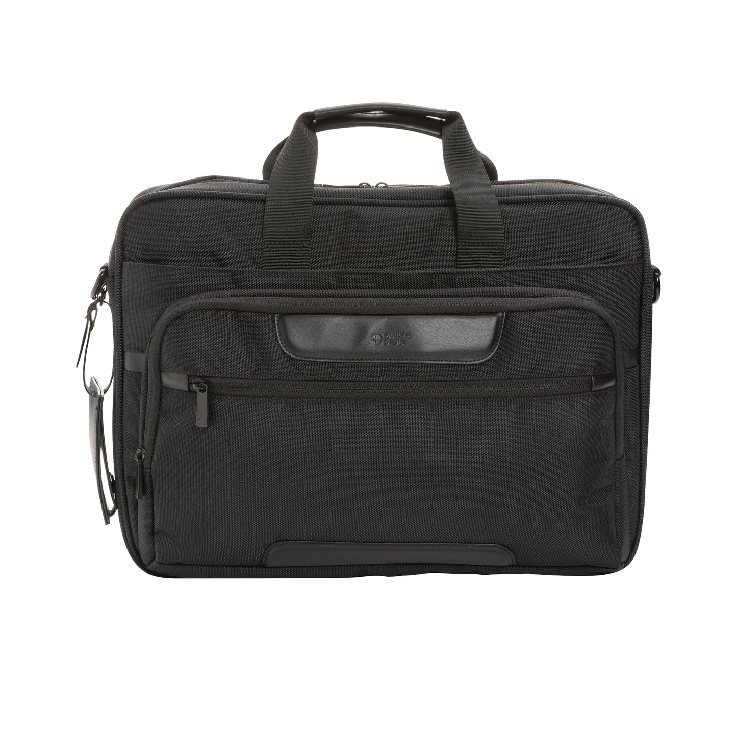 Black - Pack Shot - Swiss Peak Voyager RPET Aware Laptop Bag