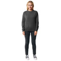 Anthracite - Side - Iqoniq Unisex Adult Etosha Recycled Cotton Lightweight Sweatshirt