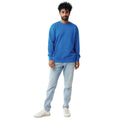 Royal Blue - Side - Iqoniq Unisex Adult Etosha Recycled Cotton Lightweight Sweatshirt