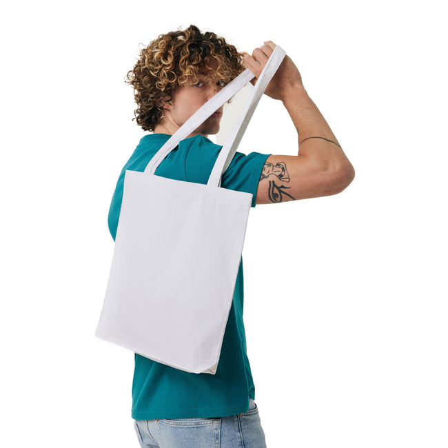 White - Back - XD Collection Impact Recycled Cotton Aware Tote Bag