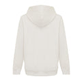 Ivory White - Back - Iqoniq Childrens-Kids Yengo Recycled Cotton Side Pocket Hoodie