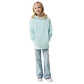 Crushed Mint - Side - Iqoniq Childrens-Kids Yengo Recycled Cotton Side Pocket Hoodie