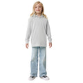 Light Heather Grey - Side - Iqoniq Childrens-Kids Yengo Recycled Cotton Side Pocket Hoodie