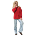 Red - Side - Iqoniq Childrens-Kids Yengo Recycled Cotton Side Pocket Hoodie