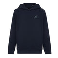 Navy - Front - Iqoniq Childrens-Kids Yengo Recycled Cotton Side Pocket Hoodie