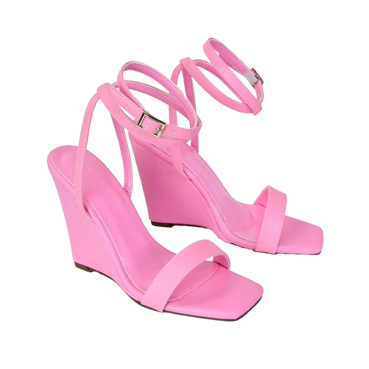 Pink - Lifestyle - XY London Womens-Ladies Collins Strappy Wedge Sandals