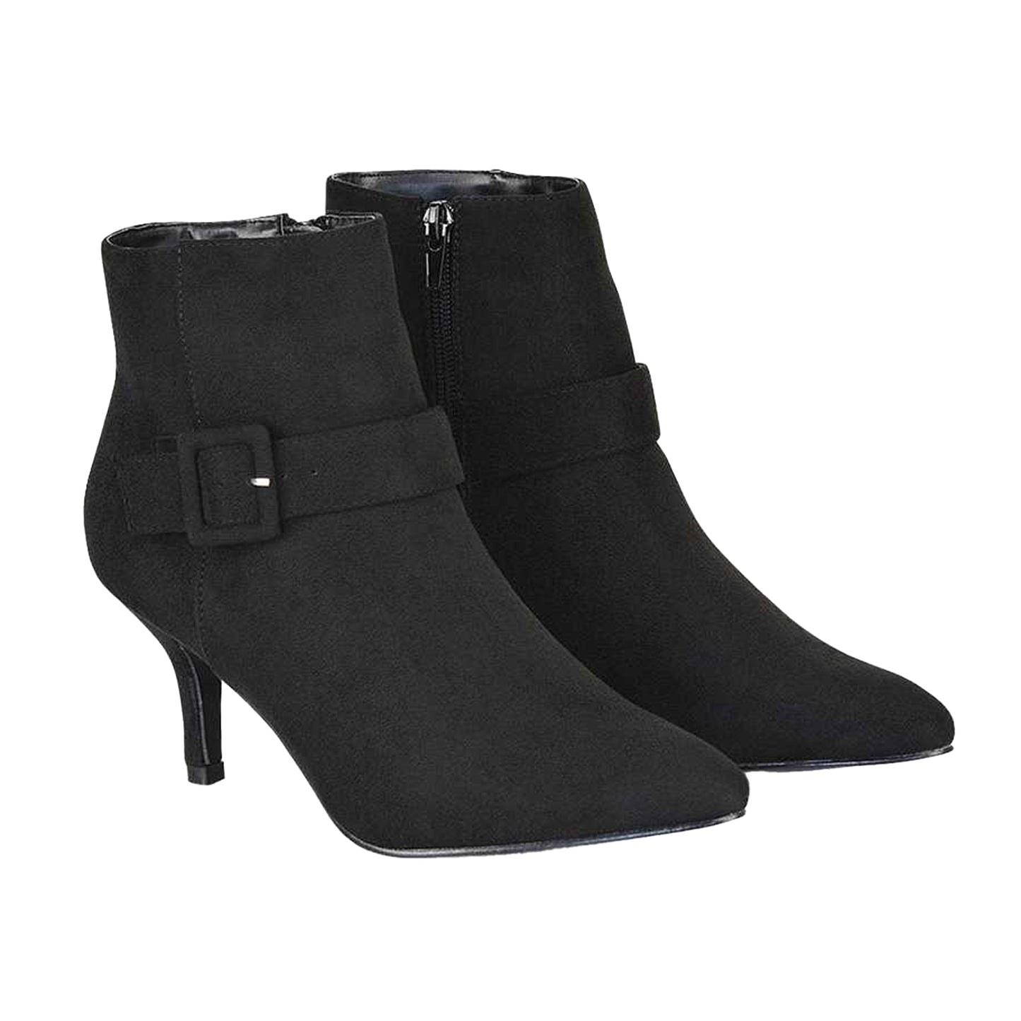 Jet Black - Lifestyle - XY London Womens-Ladies Lara Pointed Stiletto Heel Ankle Boots